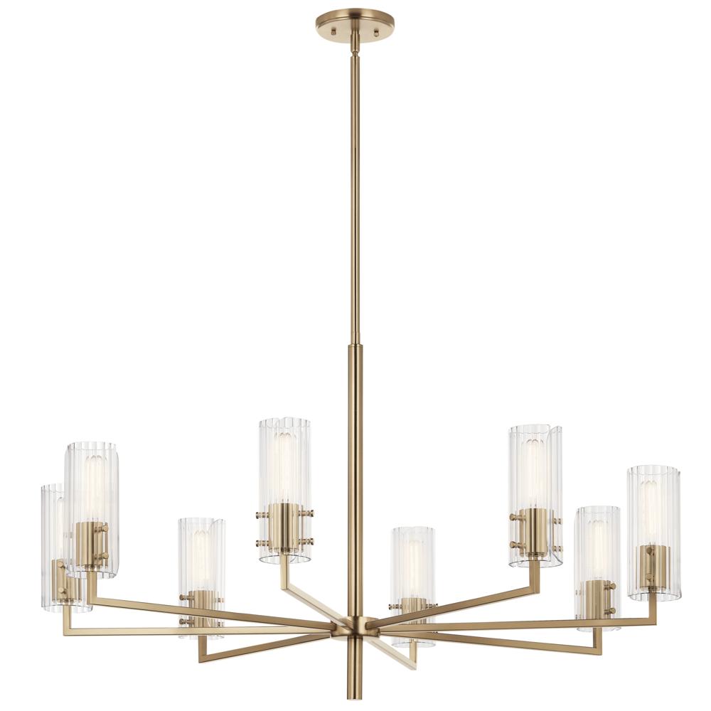 Velestino 40.25" 8-Light Chandelier in Champagne Bronze