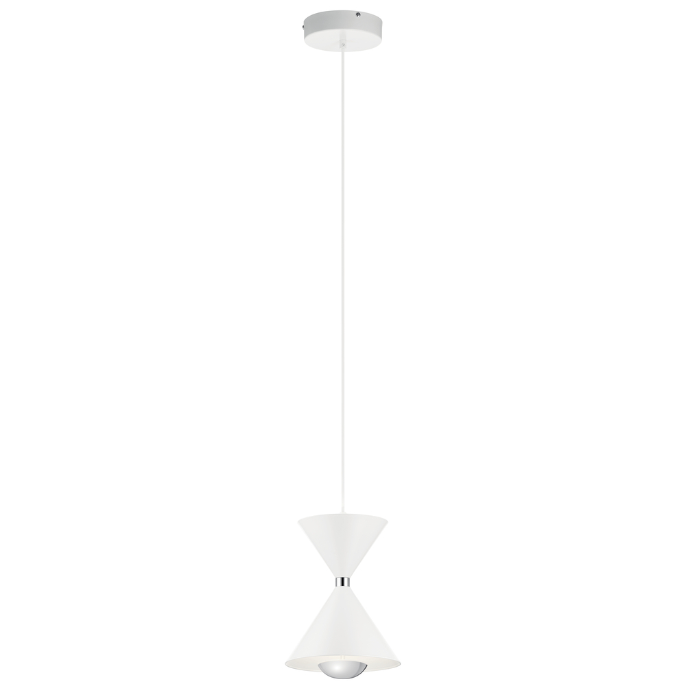 Kordan 3000K LED 1 Light Pendant Matte White