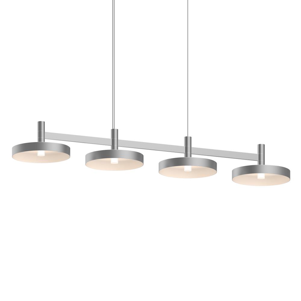 4-Light Linear Pendant w/Pan Shades