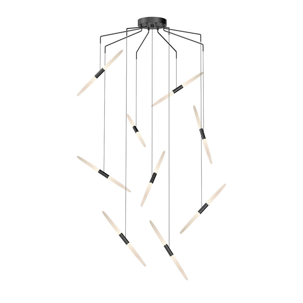 9-Light Spreader LED Pendant w/20' Cords