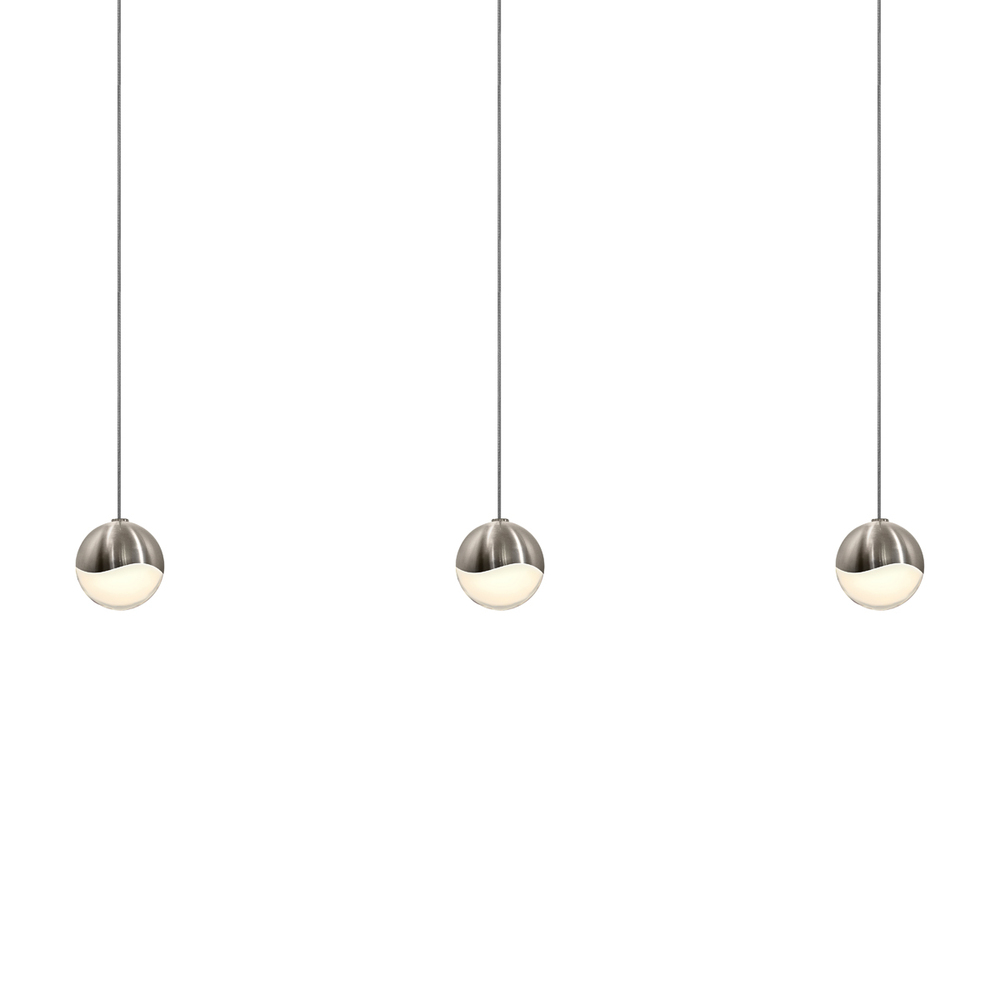 3-Light Rectangle Small LED Pendant