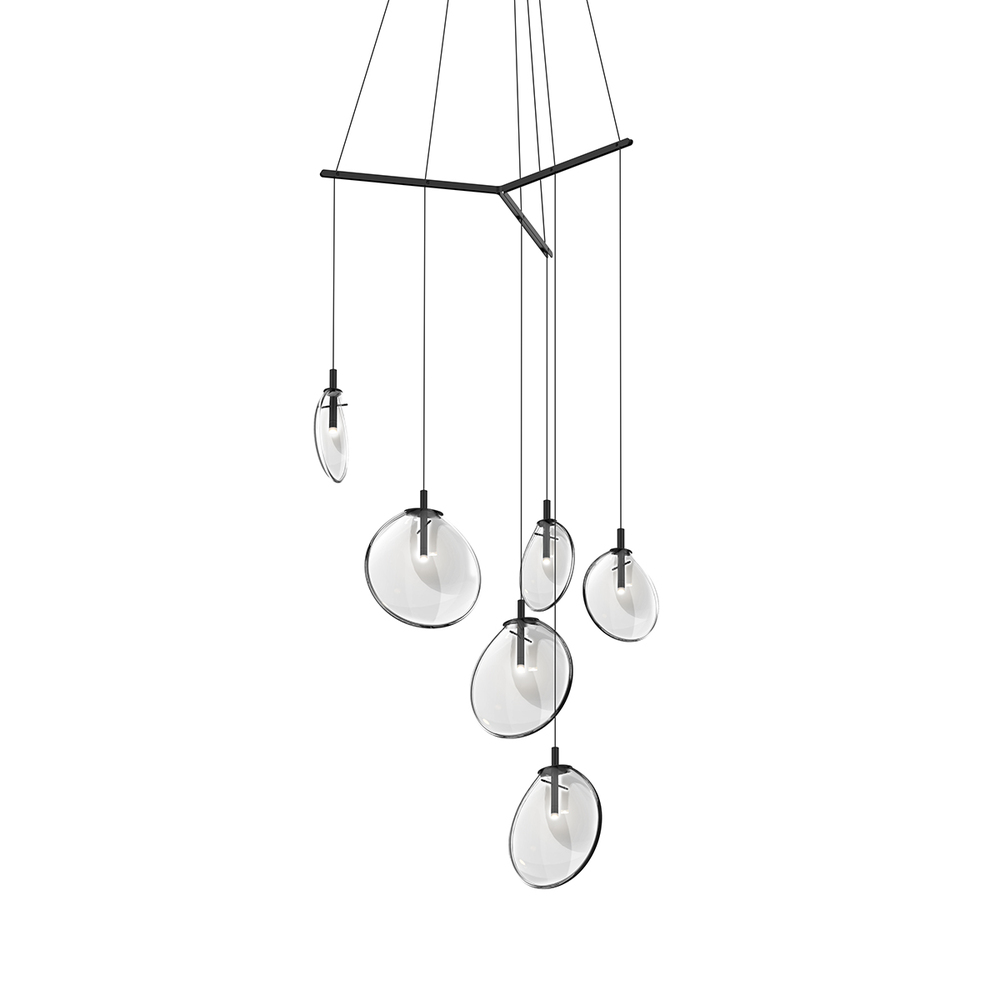 6-Light Tri-Spreader LED Pendant