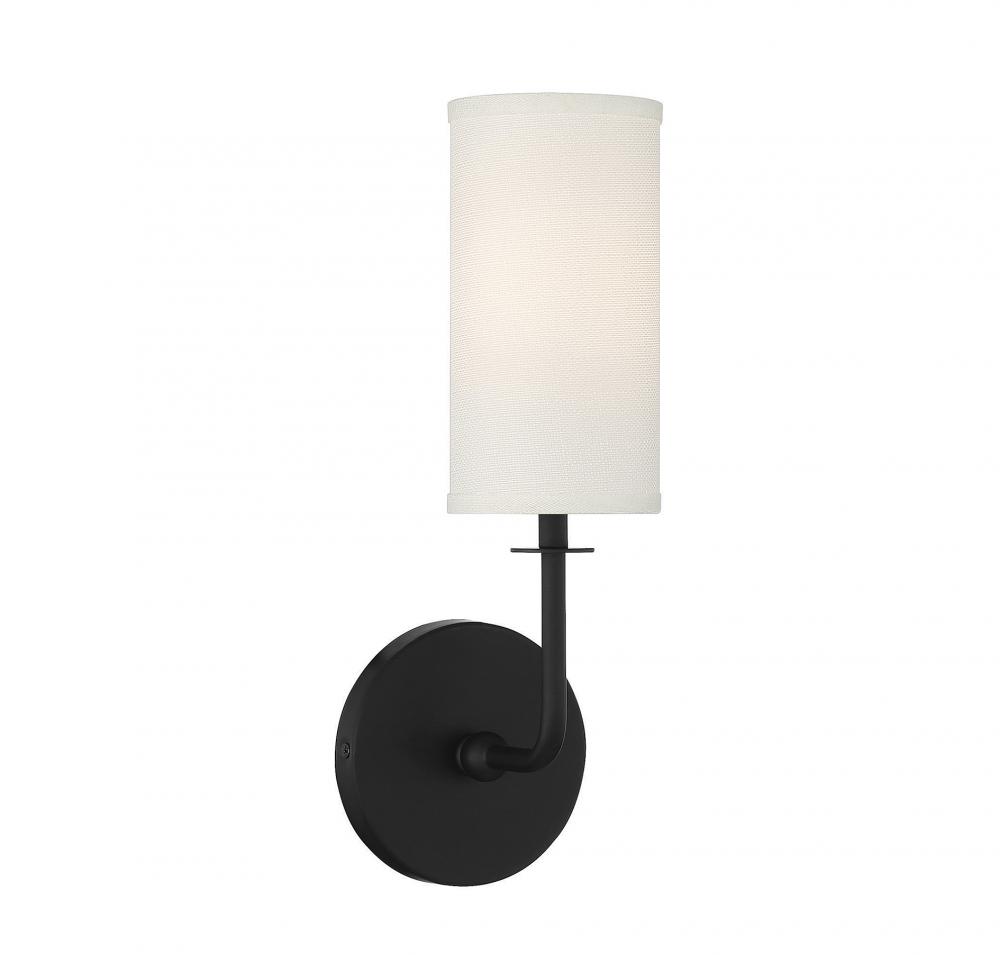 Powell 1-Light Wall Sconce in Matte Black