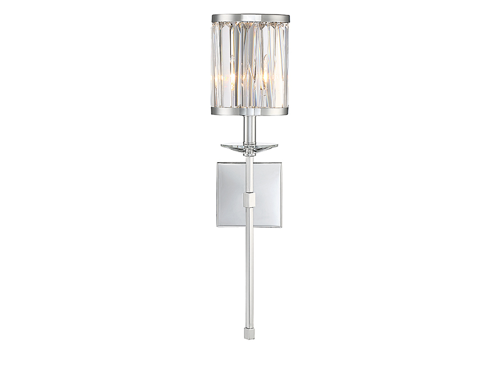 Ashbourne 1-Light Wall Sconce in Polished Chrome