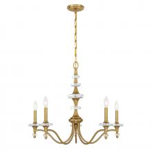 Savoy House 1-1361-5-322 - Champlain 5-Light Chandelier in Warm Brass