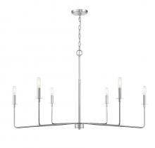 Savoy House 1-2221-6-109 - Salerno 6-Light Chandelier in Polished Nickel