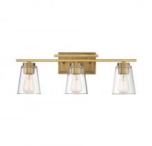 Savoy House 8-1020-3-322 - Calhoun 3-Light Bathroom Vanity Light in Warm Brass