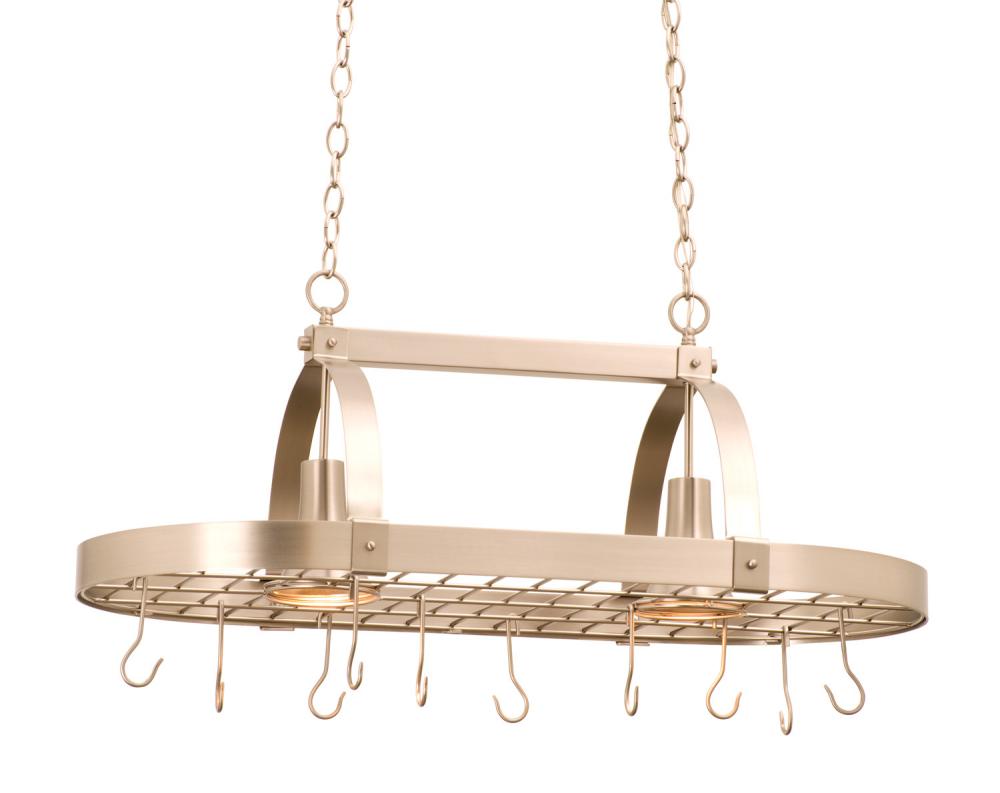 Contemporary 2 Light Pot Rack