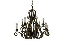 Kalco 4032AC - Ibiza 12 Light Chandelier