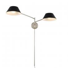 Kalco 514122BPN - Bruno 2 Light Wall Lamp