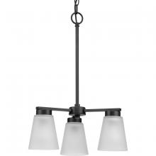 Progress P400400-31M - Tanner Collection Three-Light Matte Black Transitional Chandelier