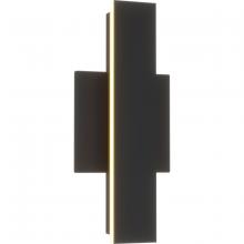  P560366-31M-CS - Z-2040 Collection LED Matte Black Contemporary Small Outdoor Wall Light