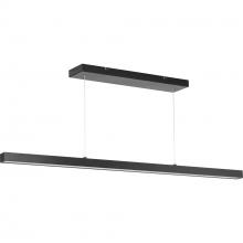 Progress P500276-031-30 - Planck LED Collection Matte Black White Shade Modern Pendant Light