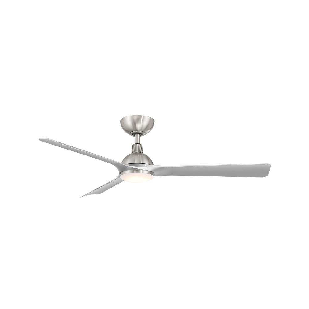 GAGE 52 BRUSHED NICKEL WITH SILVER BLADES WITH LUMINAIRE