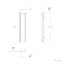 WAC US WS-W17524-35-BK - Moline Outdoor Wall Sconce