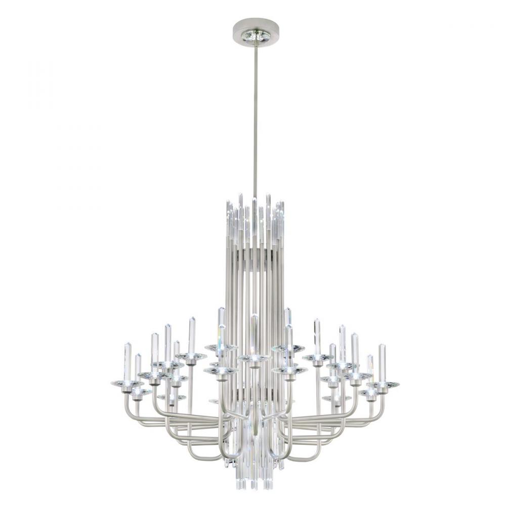 Calliope 24 Light 120-277V Chandelier in Soft Gold with Optic Crystal