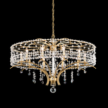 Schonbek 1870 TC1036N-48H - Bella Rose 10 Light 120V Chandelier in Antique Silver with Heritage Handcut Crystal