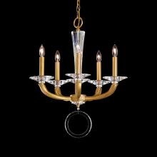 Schonbek 1870 MA1005N-55O - Emilea 5 Light 120V Chandelier in Jet Black with Optic Crystal