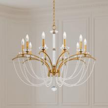 Schonbek 1870 BC7110N-22O - Priscilla 10 Light 120V Chandelier in Heirloom Gold with Clear Optic Crystal