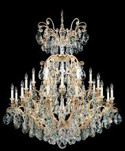 Schonbek 1870 3774-51 - Renaissance 25 Light 120V Chandelier in Black with Heritage Handcut Crystal