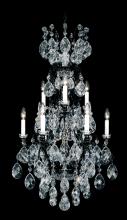 Schonbek 1870 3780-48 - Renaissance 10 Light 120V Chandelier in Antique Silver with Clear Heritage Handcut Crystal