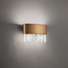 Schonbek 1870 S3510-700O - Soleil 10IN LED 3000K/3500K/4000K 120V-277V Wall Sconce in Aged Brass with Optic Crystal