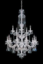 Schonbek 1870 3608-40H - Sterling 15 Light 120V Chandelier in Polished Silver with Clear Heritage Handcut Crystal