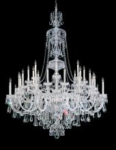 Schonbek 1870 3612-40H - Sterling 45 Light 120V Chandelier in Polished Silver with Clear Heritage Handcut Crystal