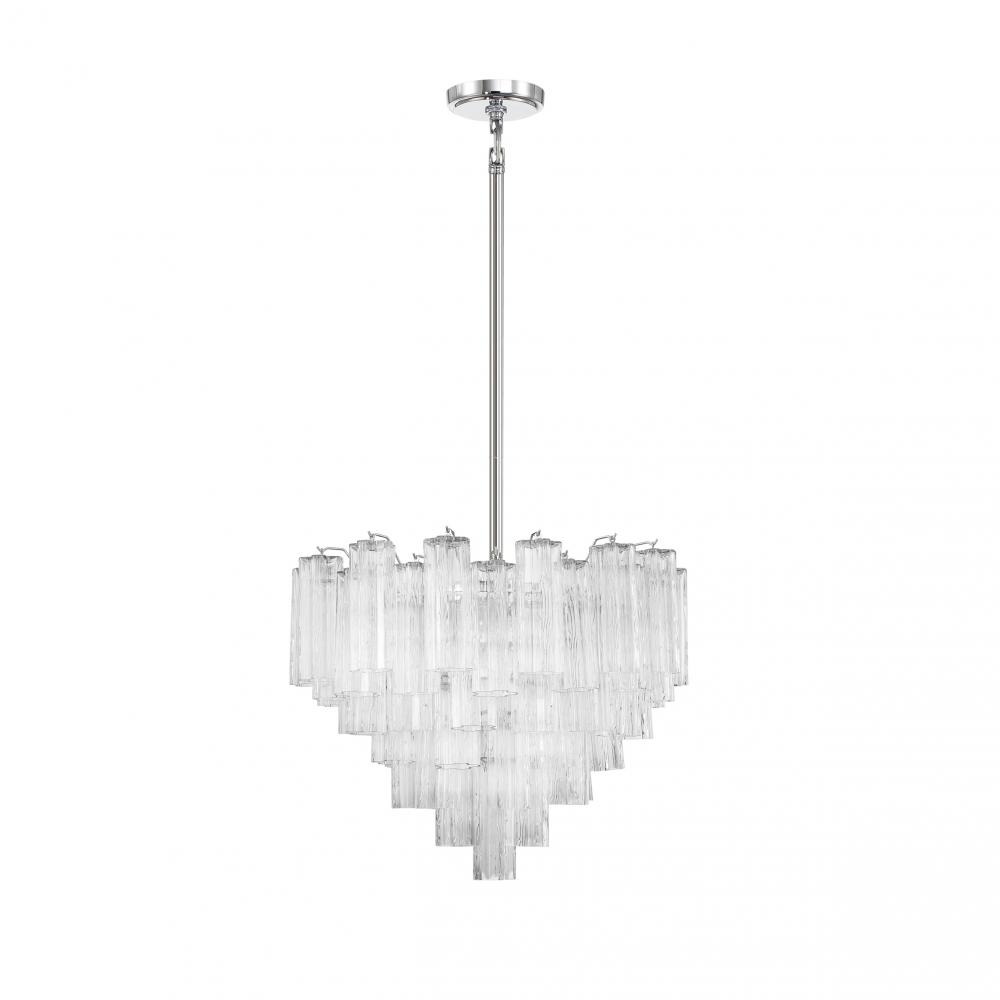 Addis 12 Light Polished Chrome Chandelier