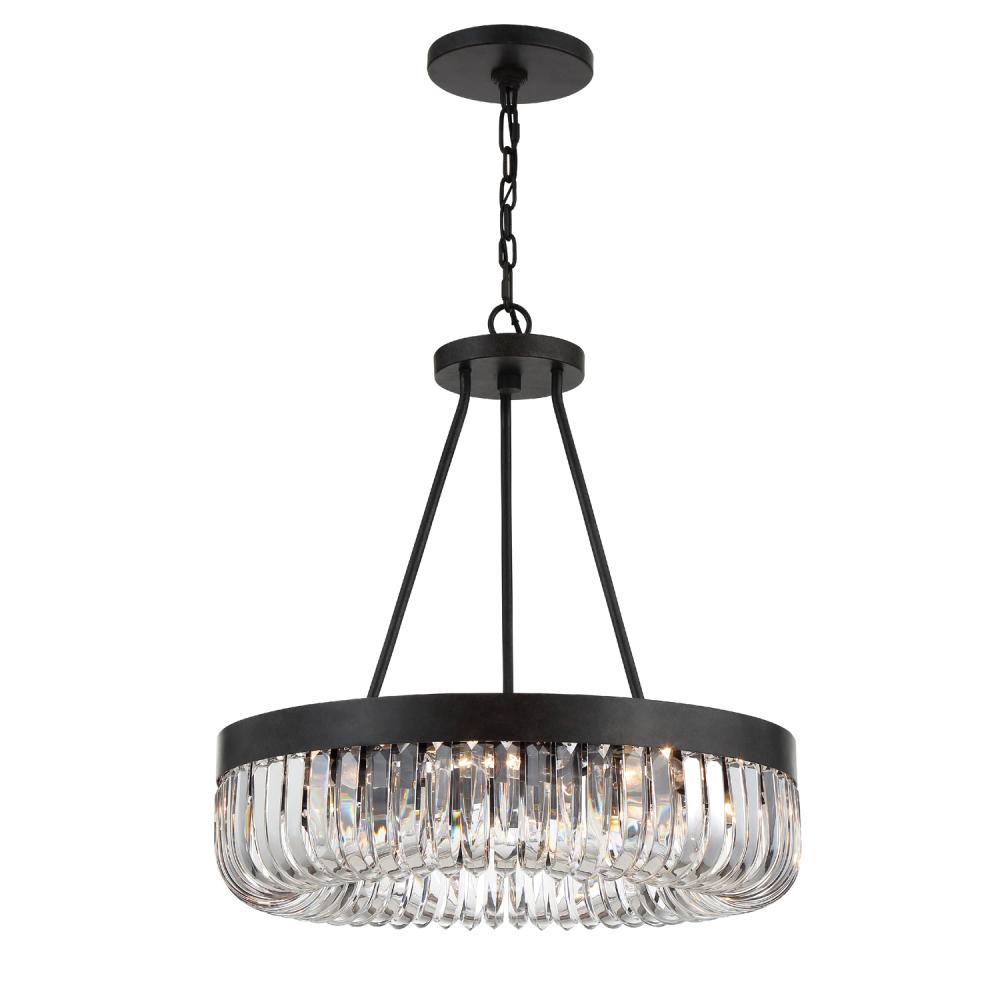 Alister 8 Light Charcoal Bronze Chandelier