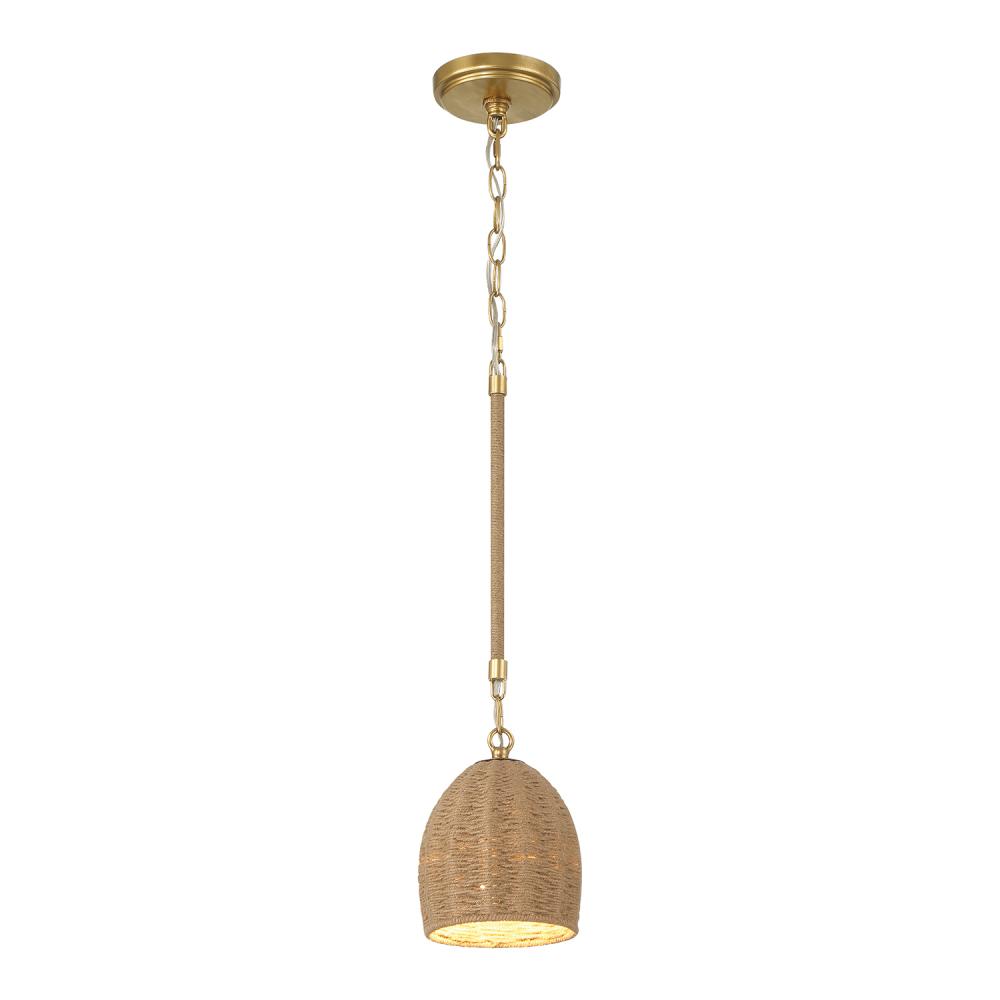 Jace 1 Light LED Soft Gold Mini Pendant