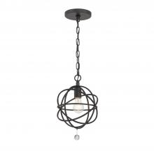 Anzalone Electric and Lighting Items 9220-BK - Solaris 1 Light Black Mini Pendant