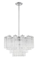 Crystorama ADD-308-CH-CL - Addis 9 Light Polished Chrome Chandelier