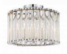 Crystorama ELL-B3004-PN_CEILING - Libby Langdon Elliot 4 Light Polished Nickel Semi Flush Mount