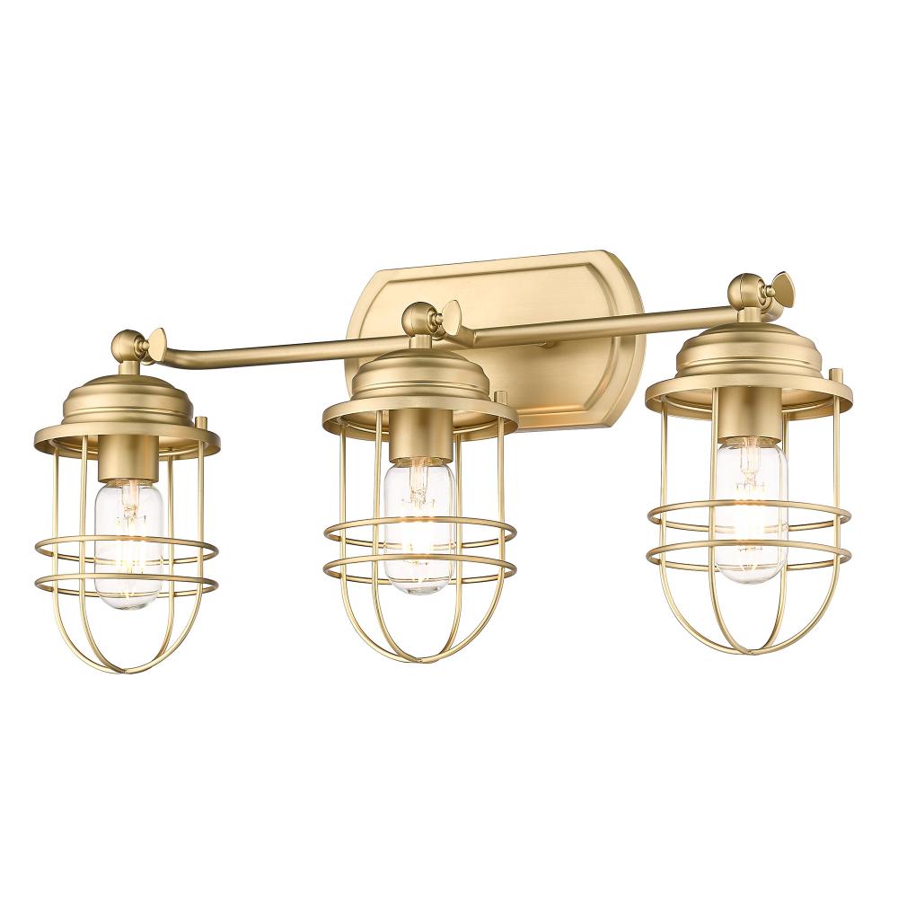 Seaport 3-Light Bath Vanity in Brushed Champagne Bronze