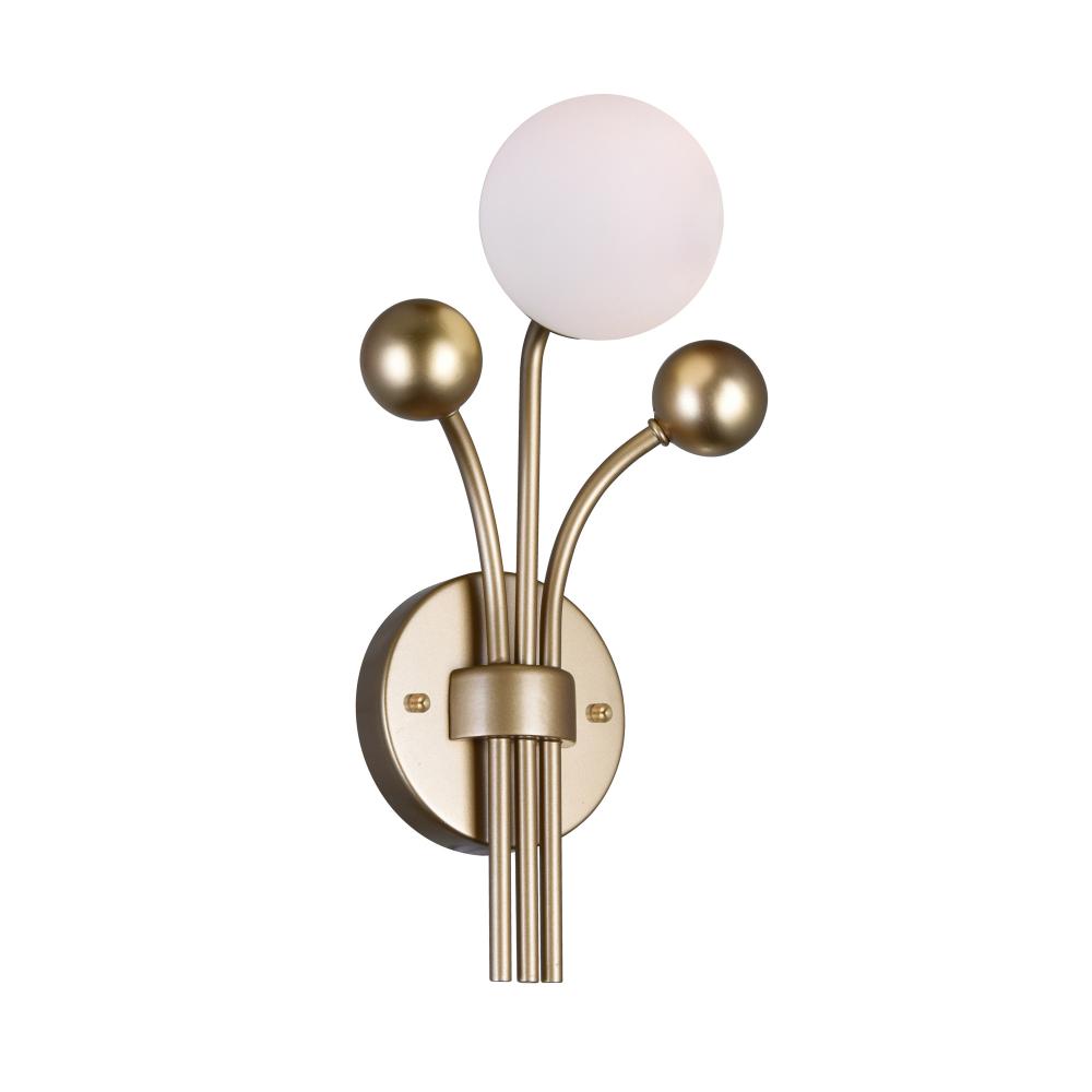 Element 1 Light Wall Light With Sun Gold Finish