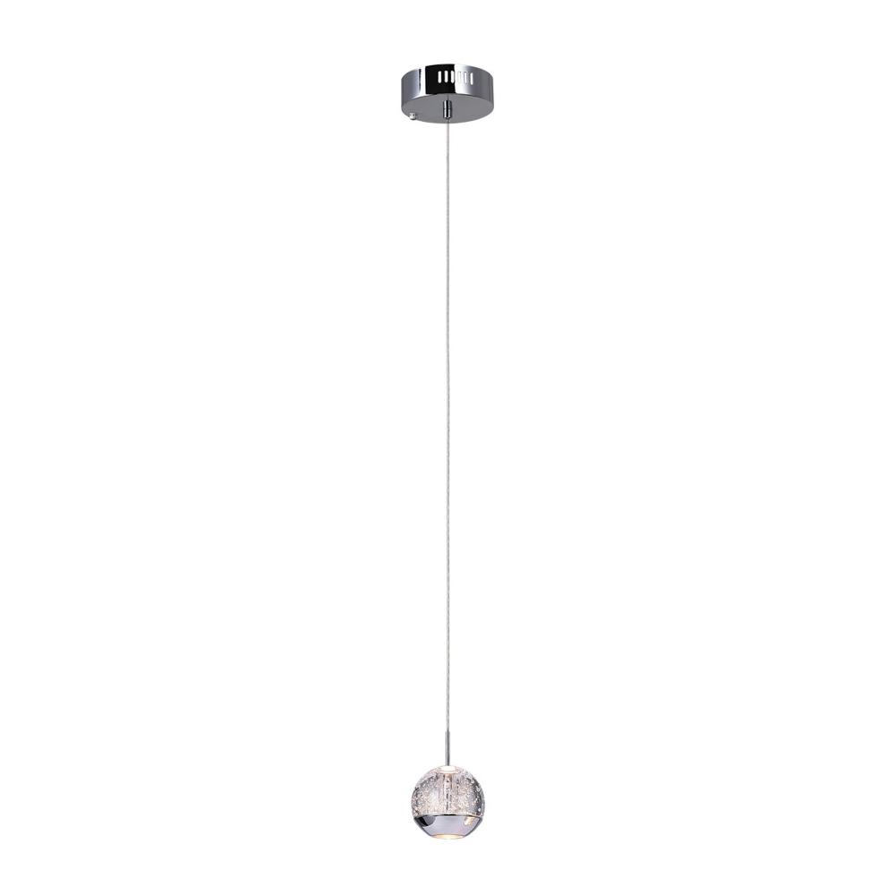 Perrier 1 Light Down Mini Pendant With Chrome Finish