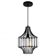 CWI Lighting 9942P10-1-101-D - Alethia 1 Light Down Pendant With Black Finish