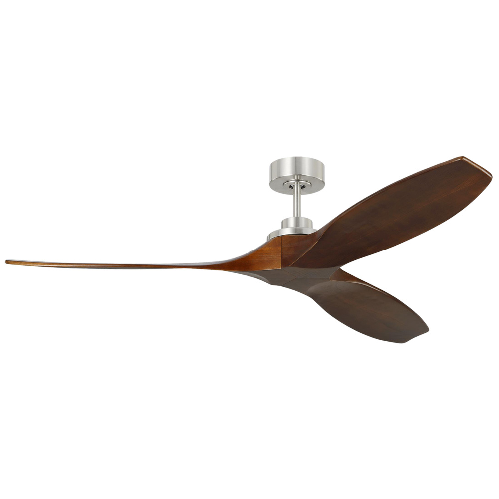 Collins 60" Smart Indoor/Outdoor Brushed Steel Ceiling Fan with Remote Control and Reversible Mo
