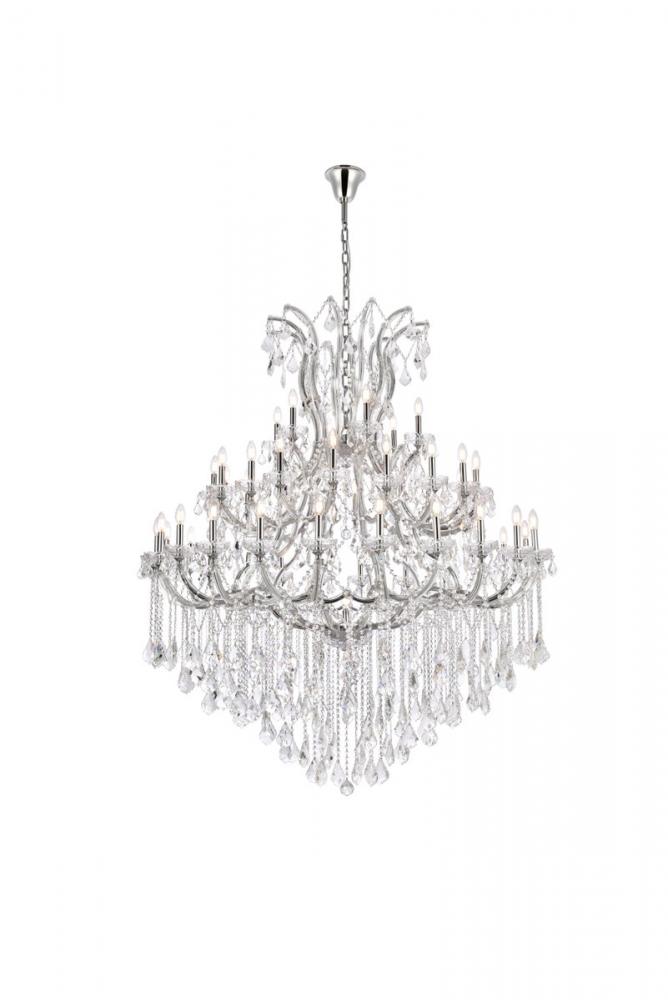 Maria Theresa 49 Light Chrome Chandelier Clear Royal Cut Crystal