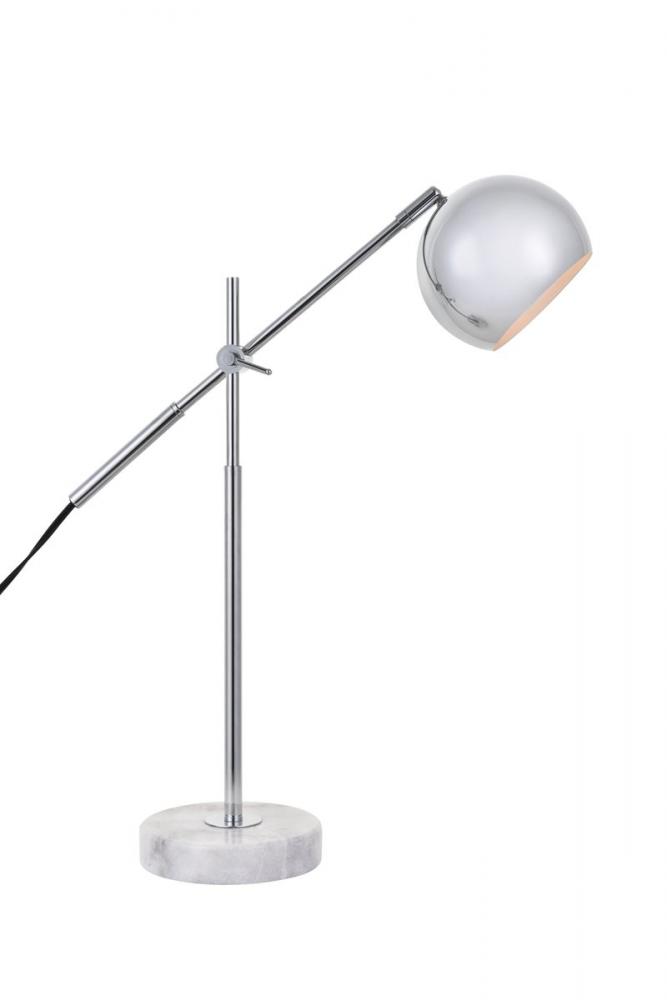 Aperture 1 light chrome Table lamp