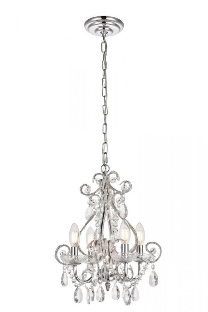 Kato Collection Pendant D12.6 H16.3 Lt:4 Chrome Finish