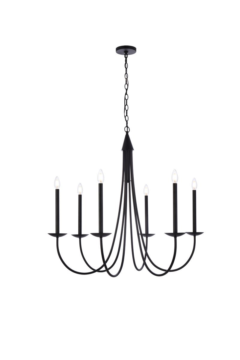 Cohen 36 inch pendant in black