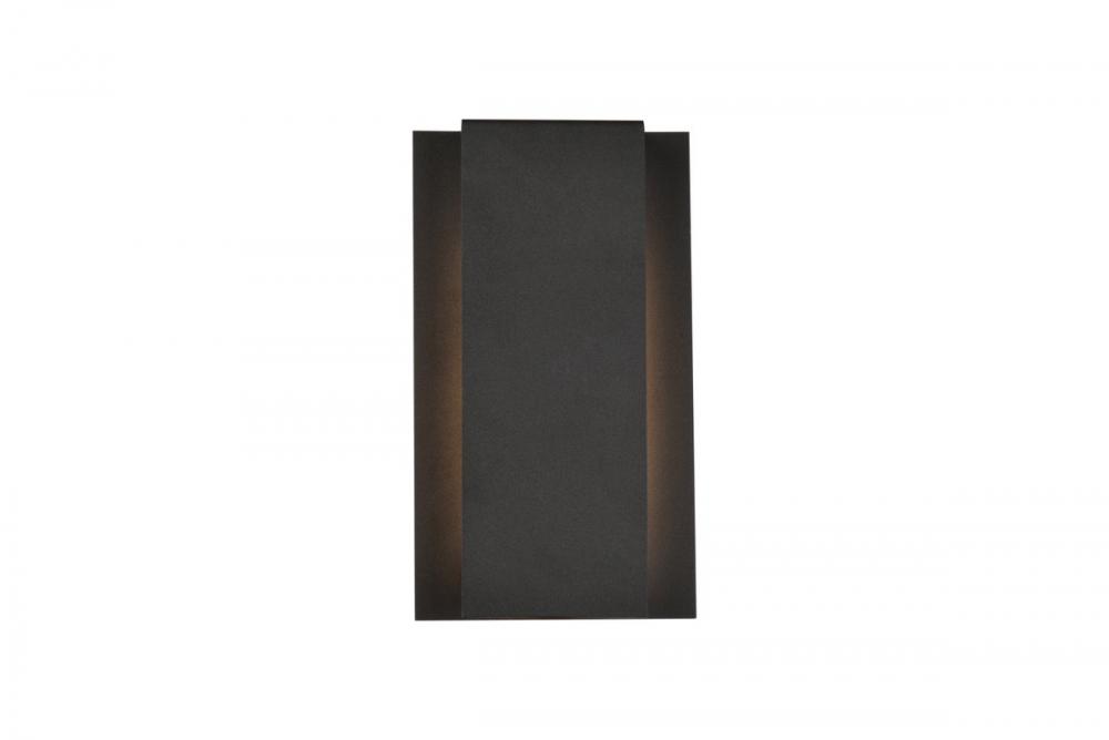 Raine Integrated LED wall sconce in black