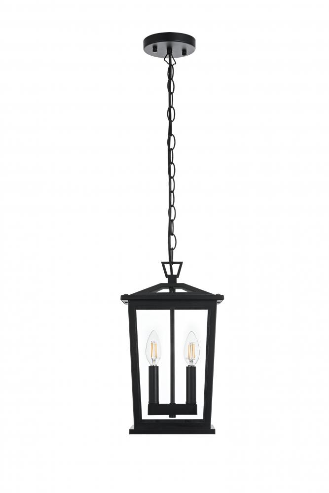 Berks 7 inch Outdoor Pendant in Black