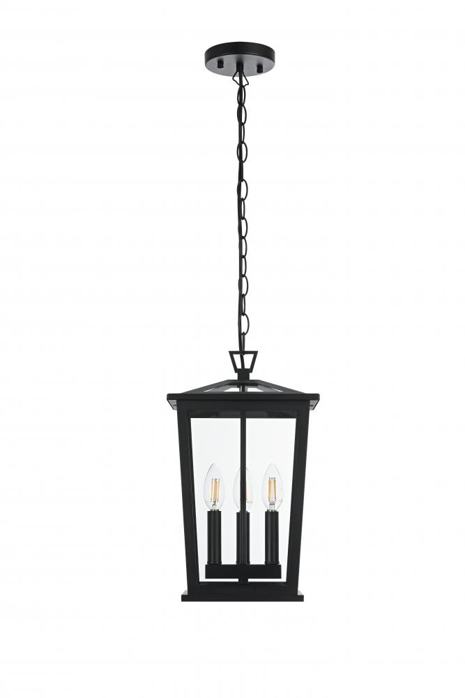 Berks 7 inch Outdoor Pendant in Black