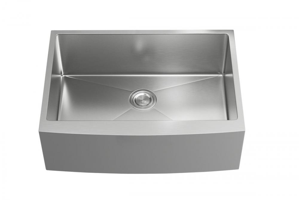 Stainless Steel Farmhouse Kitchen Sink L30''xW21''xH10"