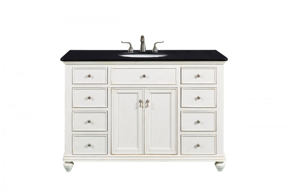 48 In. Single Bathroom Vanity Set In Antique White