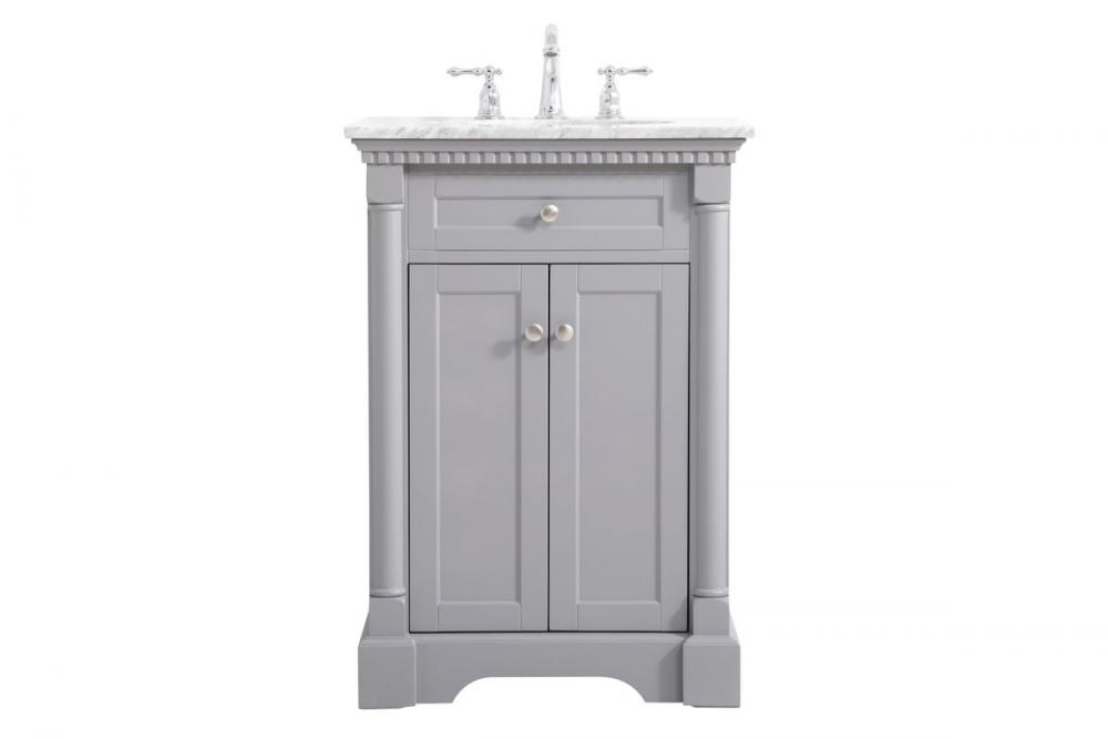 24 inch Single bathroom vanity in Grey