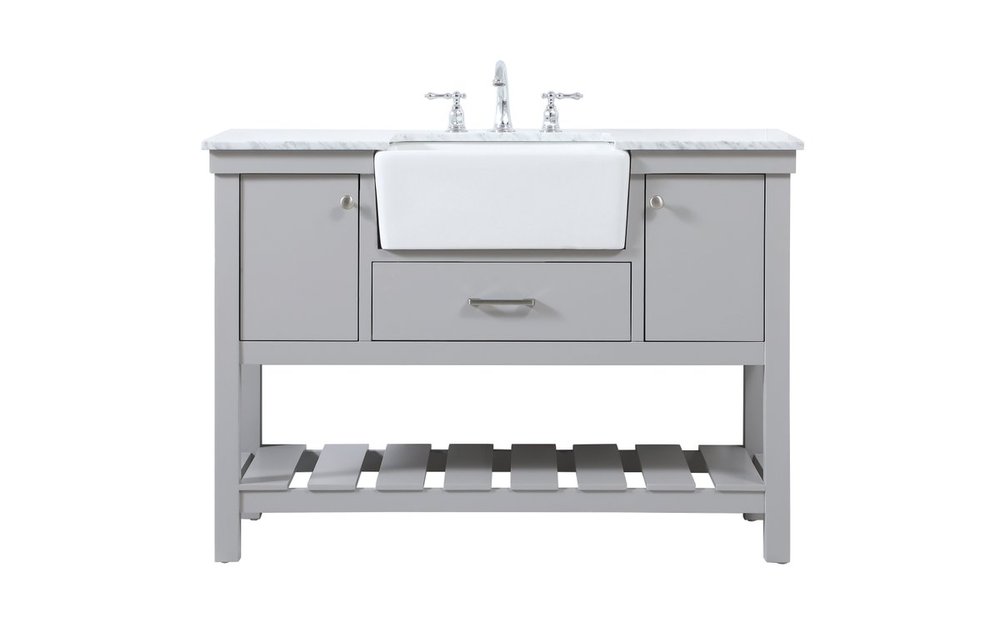 48 inch Single bathroom vanity in grey